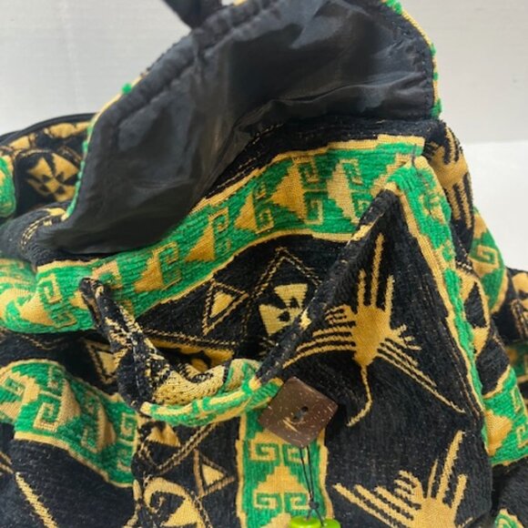 Original Daquilema Geometric Sling Travel Hobo Tote Shoulder Bag Ecuador - Picture 9 of 15